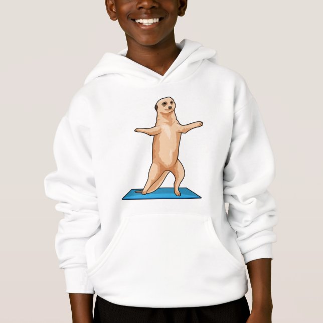 Meerkat an der Fitness Hoodie (Vorderseite)