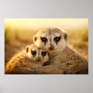 Meerkat Animal Wild Beauty Freedom Poster