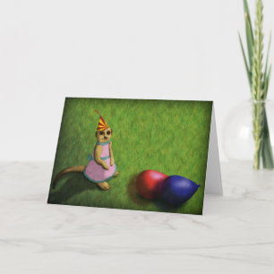 Meerkat Anniversaire, carte de voeux