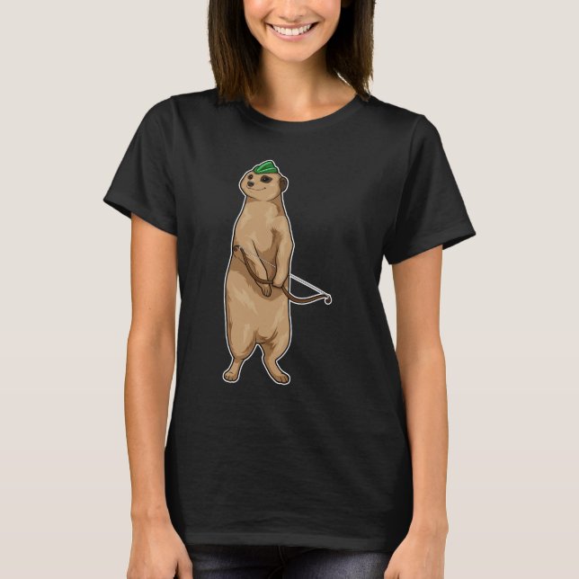 Meerkat Archer Bow T-Shirt (Vorderseite)