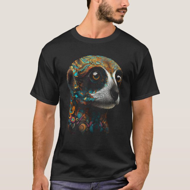 Meerkat Artwork Animal Meerkat 4 T-Shirt (Vorderseite)