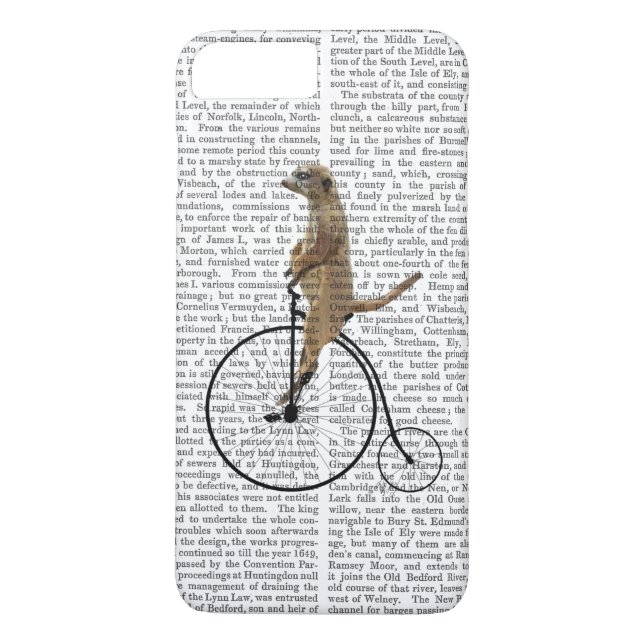 Meerkat auf Black Penny Farthing Case-Mate iPhone Hülle (Rückseite)