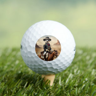 Meerkat auf einem Pferd: Könnte der einsame Fremde Golfball