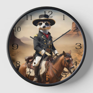 Meerkat auf einem Pferd: Könnte der einsame Fremde Uhr