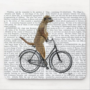 Meerkat auf Fahrrad Mousepad