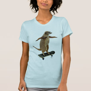 Meerkat auf Skateboard 2 T-Shirt