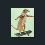 Meerkat auf Skateboard Leinwanddruck<br><div class="desc">Transport & Reisen</div>