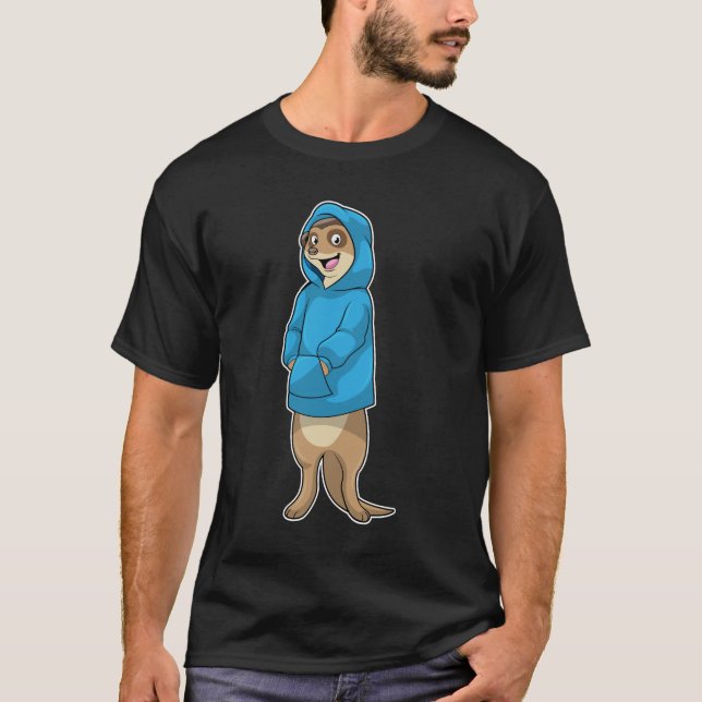 Meerkat avec Sweat - shirt à capuche (Devant)
