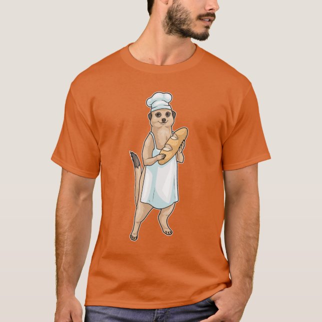 Meerkat Baker Brot T-Shirt (Vorderseite)