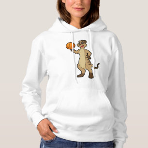 Meerkat bei Basketball Sports Hoodie