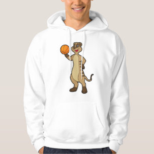 Meerkat bei Basketball Sports Hoodie