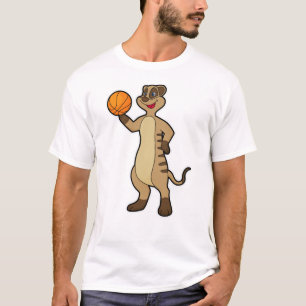Meerkat bei Basketball Sports T-Shirt
