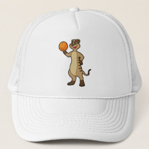 Meerkat bei Basketball Sports Truckerkappe