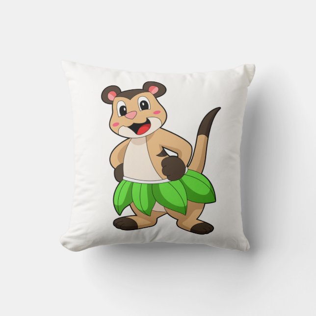 Meerkat beim Ballettanz Kissen (Vorderseite)