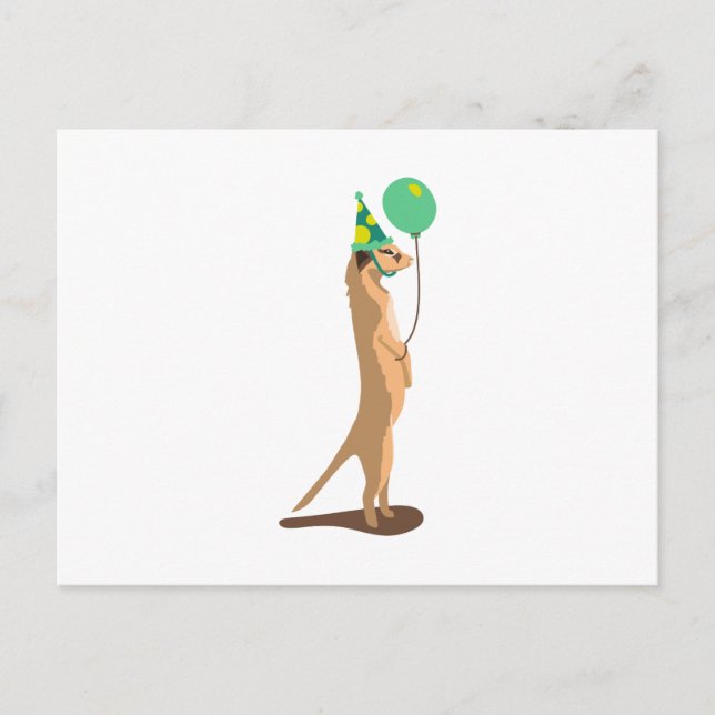 Meerkat Birthday Postkarte (Vorderseite)