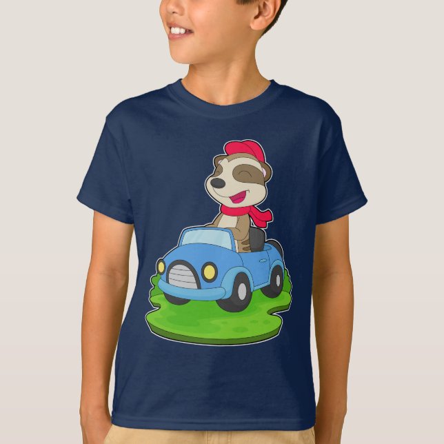 Meerkat Car T-Shirt (Vorderseite)