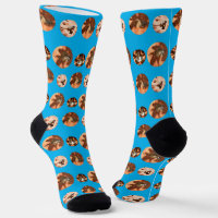 Meerkat Collarge, Full Print Crew Socken