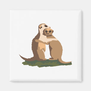 Meerkat Couple Magnet