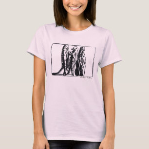 Meerkat Damen-T - Shirt - Dafila Scotts Holzkohle