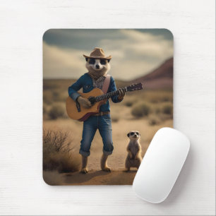 Meerkat Duet: Gemeinsam in Harmonie zusammenarbeit Mousepad