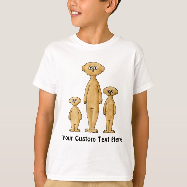 Meerkat Familie T-Shirt (Vorderseite)