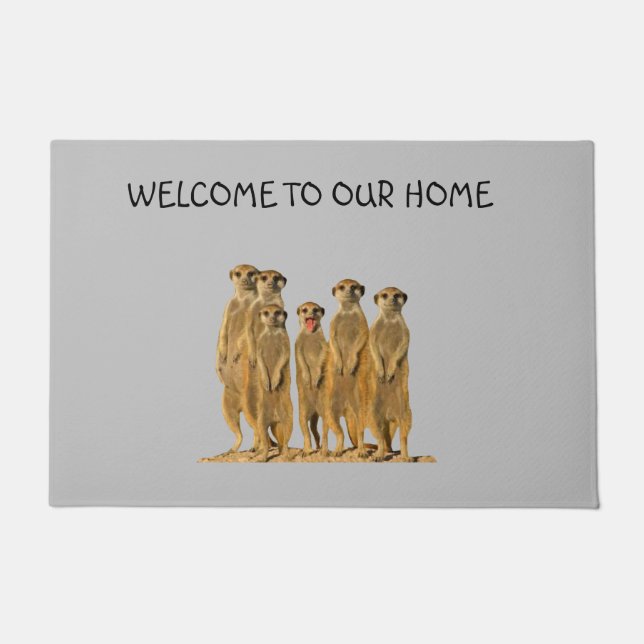 Meerkat Family Doormat Fußmatte (Vorderseite)