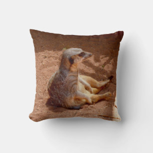 Meerkat Faulenztage, Wurfkissen. Kissen