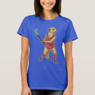 Meerkat Field Hockey Hockey Stock T-Shirt