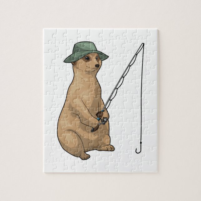 Meerkat Fishing Fisher (Vertikal)