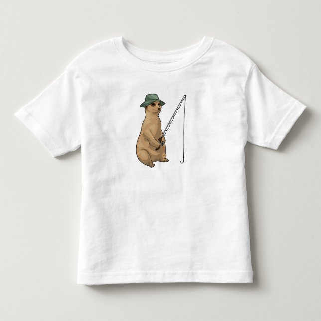Meerkat Fishing Fisher Kleinkind T-shirt (Vorderseite)