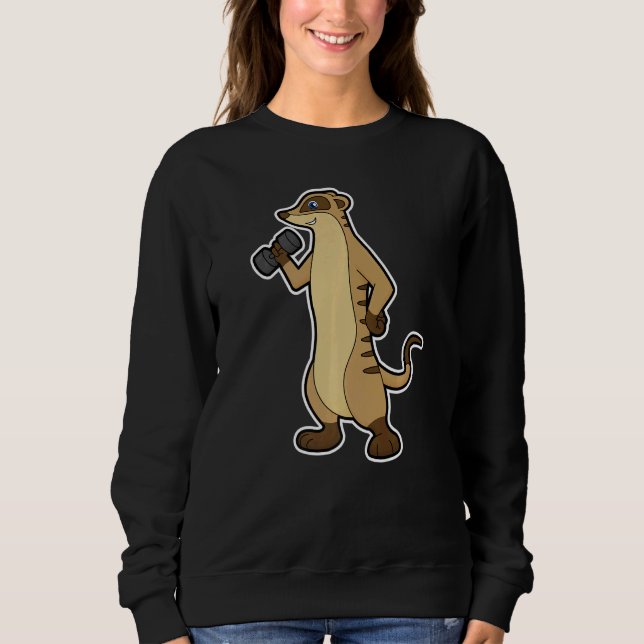 Meerkat Fitness Dumbbell Sports Sweatshirt (Vorderseite)