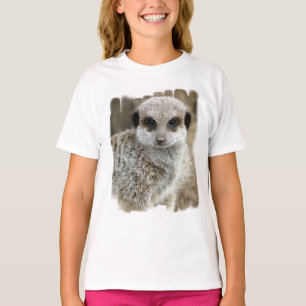 Meerkat font face au T-shirt de la fille