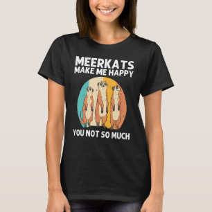Meerkat for Men Women Retro Wildlife Zotier T-Shirt