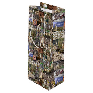 Meerkat FotoCollage, Geschenktüte Für Weinflaschen