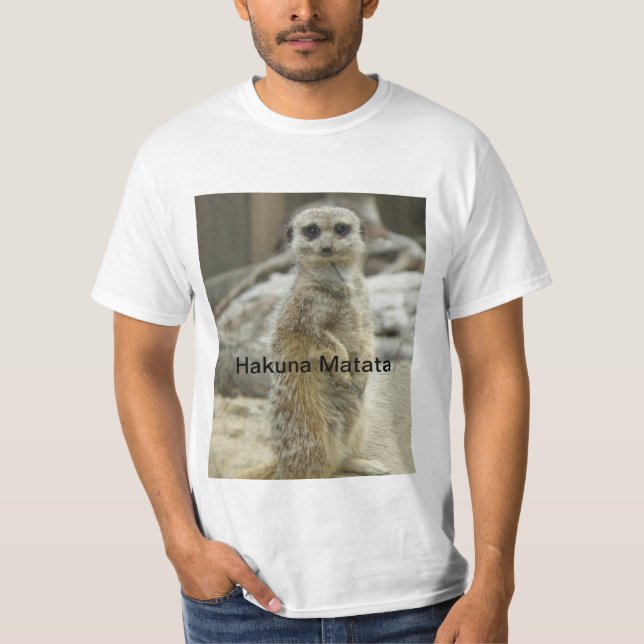 Meerkat Hakuna Matata T-Shirt (Vorderseite)