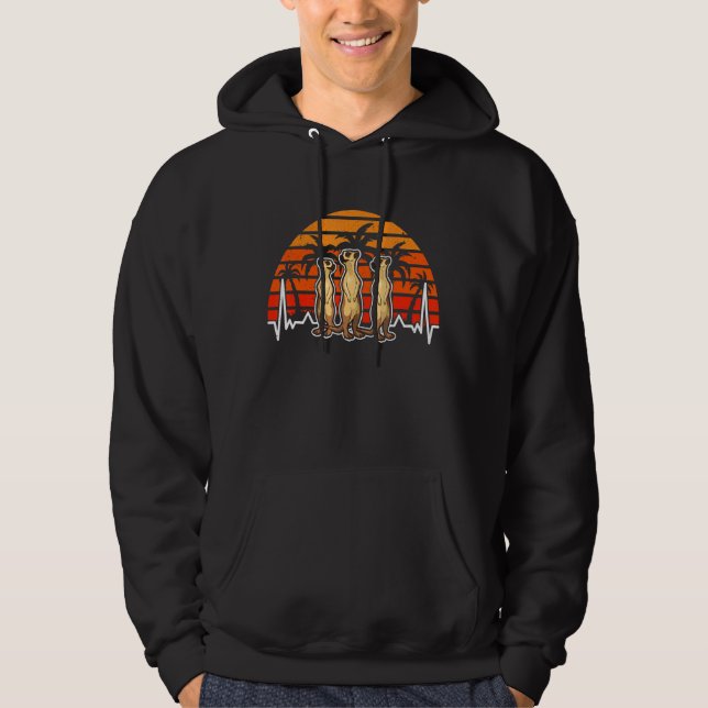 Meerkat Heartbeat Hoodie (Vorderseite)