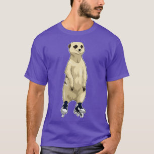 Meerkat Inline Skaten Roller Skate T-Shirt