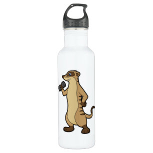Meerkat Krafttraining mit Dumbell Edelstahlflasche