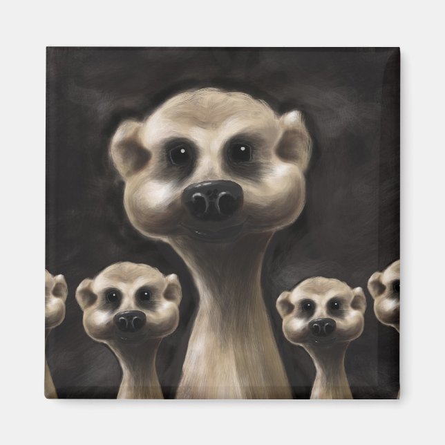 Meerkat Kühlschrankmagnet (Vorne)