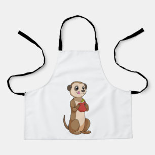 Meerkat mit Apple Schürze