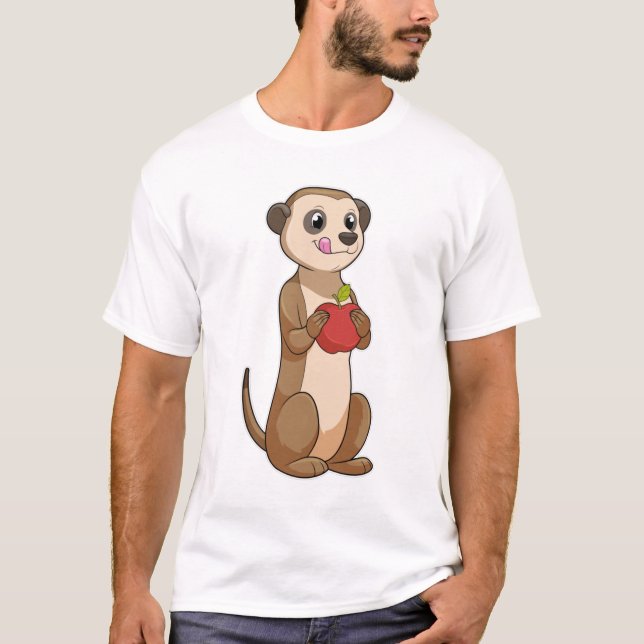 Meerkat mit Apple T-Shirt (Vorderseite)