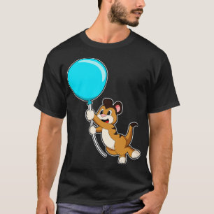 Meerkat mit Ballon 2 T-Shirt