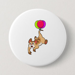 Meerkat mit Balloon Button