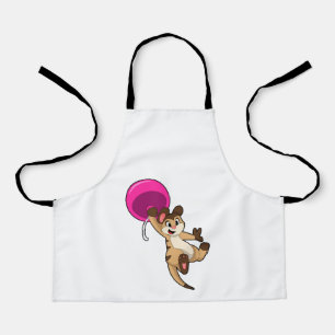 Meerkat mit Balloon Schürze