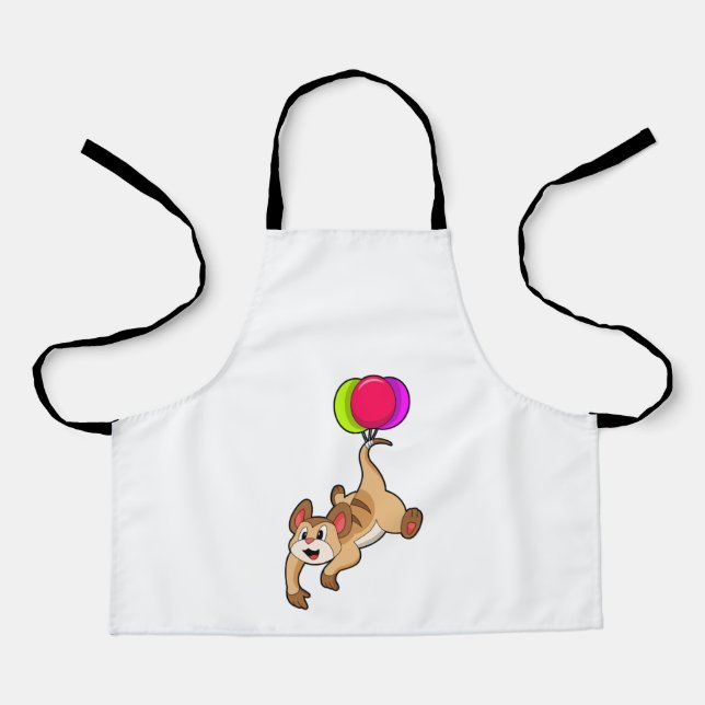 Meerkat mit Balloon Schürze (Vorderseite)