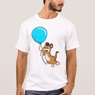 Meerkat mit Balloon T-Shirt