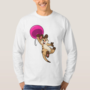 Meerkat mit Balloon T-Shirt