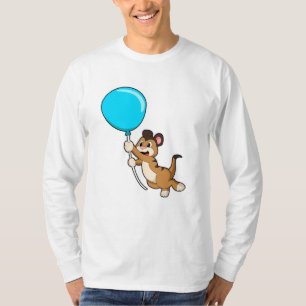 Meerkat mit Balloon T-Shirt