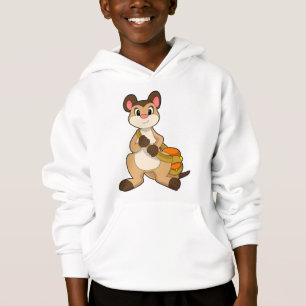 Meerkat mit Beutel Hoodie