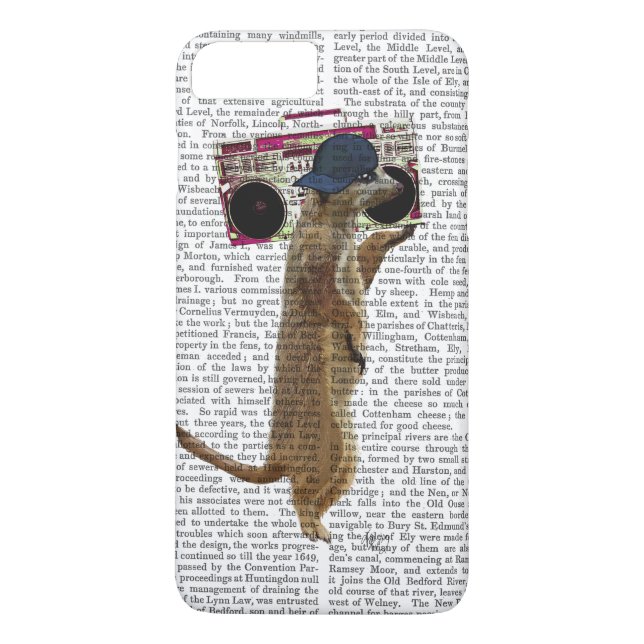 Meerkat mit Boom Box Ghetto Blaster 2 Case-Mate iPhone Hülle (Rückseite)